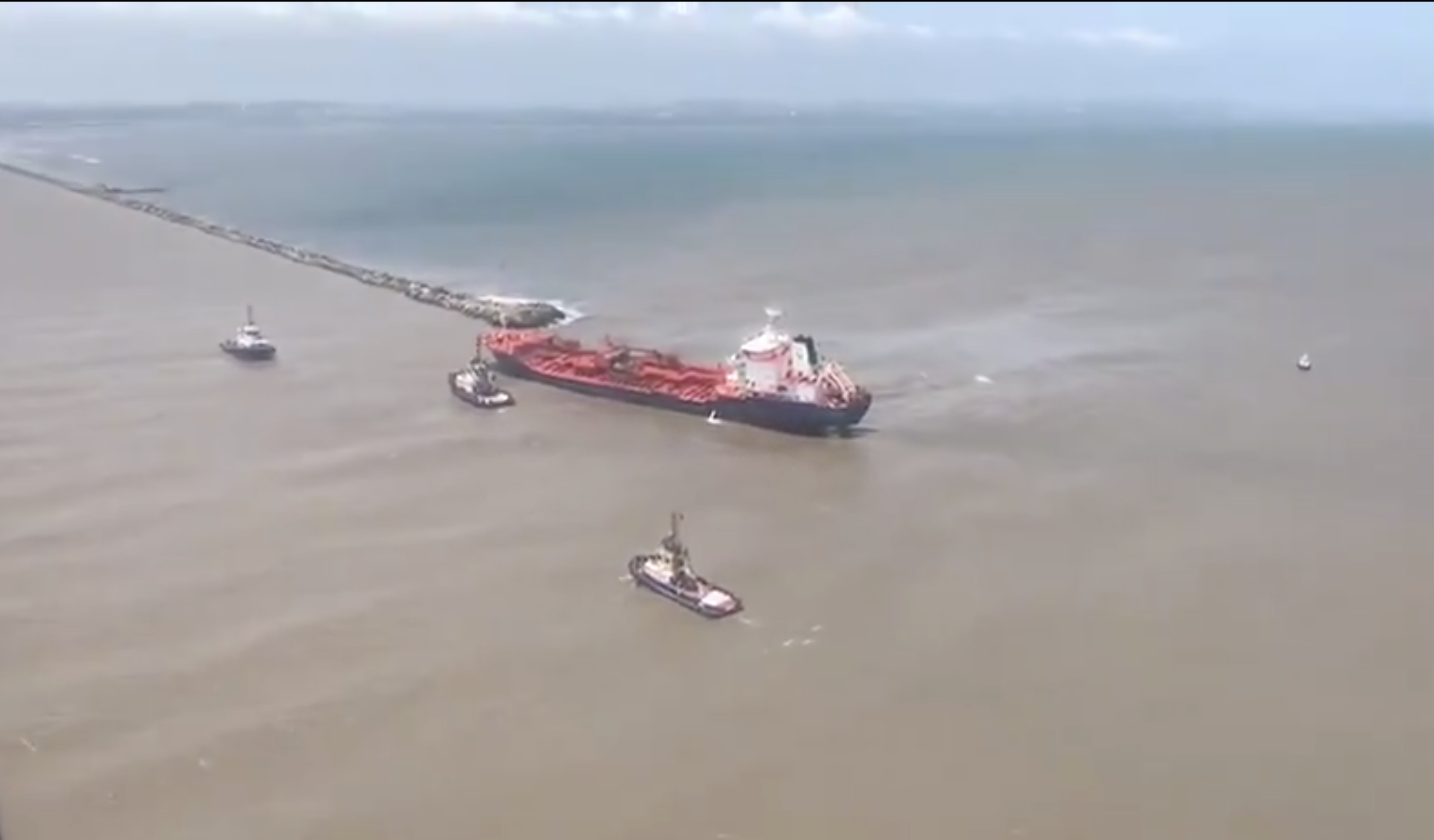 Salvage Operation Ship stranded Bocas de Ceniza Barranquilla Colombia