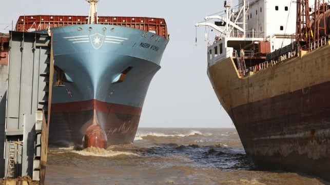 Container Ship Demolition Sales Surge in 2023